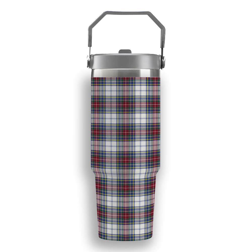 ScotsTee Shop Scottish McBeth Dress  Modern Tartan Flip Straw Tumbler 20oz 30oz