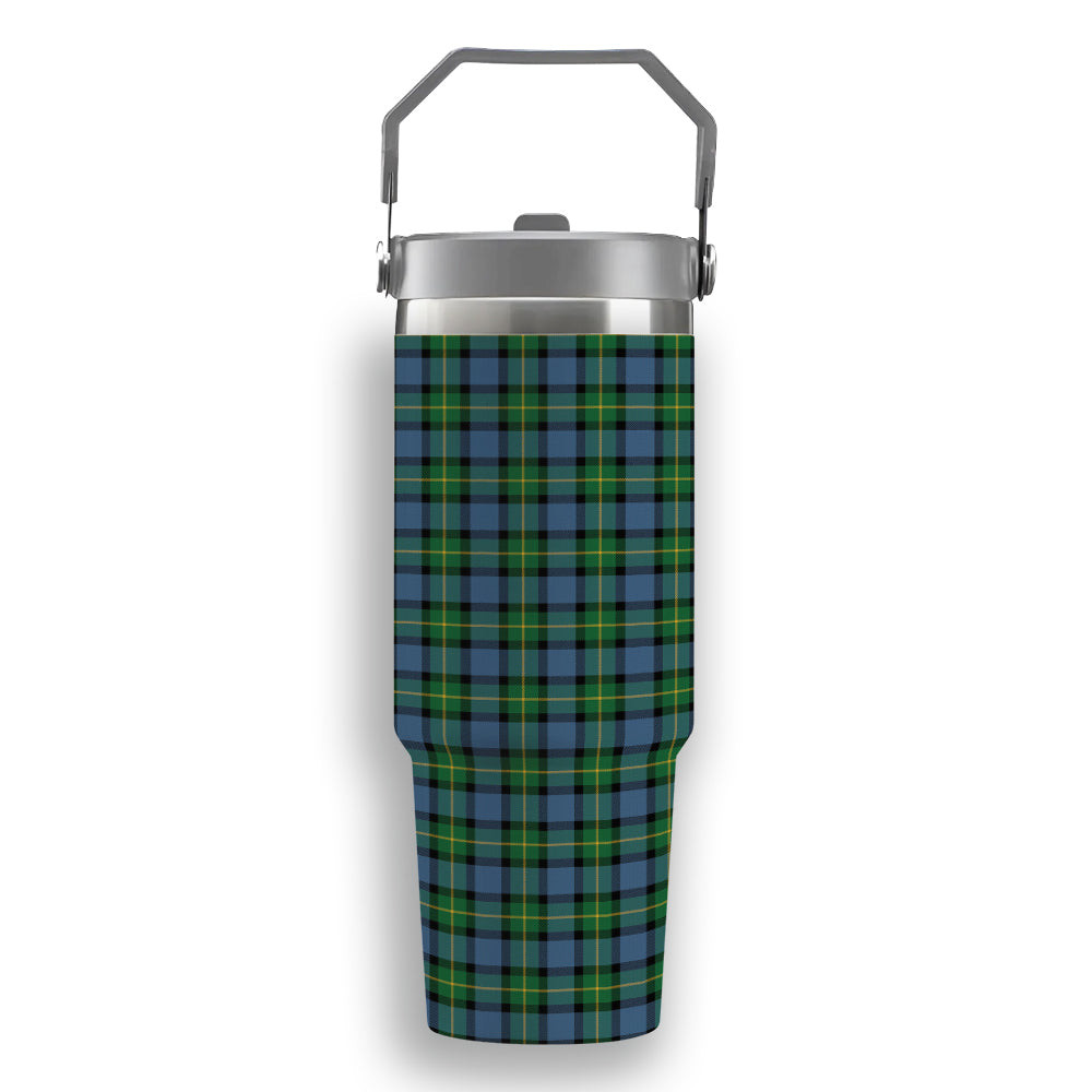 ScotsTee Shop Scottish Sinclair of Ulster Ancient Tartan Flip Straw Tumbler 20oz 30oz