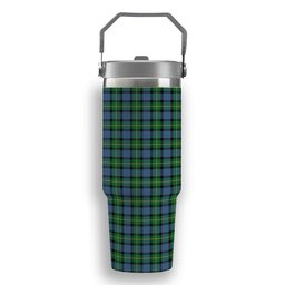 ScotsTee Shop Scottish Sinclair of Ulster Ancient Tartan Flip Straw Tumbler 20oz 30oz