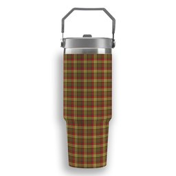 ScotsTee Shop Scottish McMillan Old Weathered Tartan Flip Straw Tumbler 20oz 30oz
