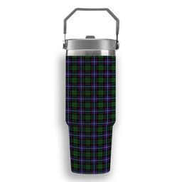 ScotsTee Shop Scottish Russell Modern Tartan Flip Straw Tumbler 20oz 30oz