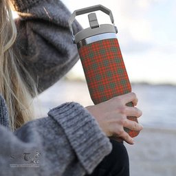 ScotsTee Shop Scottish McDougall Ancient Tartan Flip Straw Tumbler 20oz 30oz