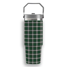 ScotsTee Shop Scottish McCandlish Arisaid Green Tartan Flip Straw Tumbler 20oz 30oz