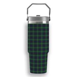 ScotsTee Shop Scottish MacIntyre Hunting Tartan Flip Straw Tumbler 20oz 30oz