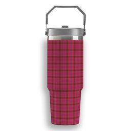 ScotsTee Shop Scottish Lumsden of Clova Modern Tartan Flip Straw Tumbler 20oz 30oz