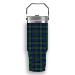 ScotsTee Shop Scottish Wartley Hunting Tartan Flip Straw Tumbler 20oz 30oz