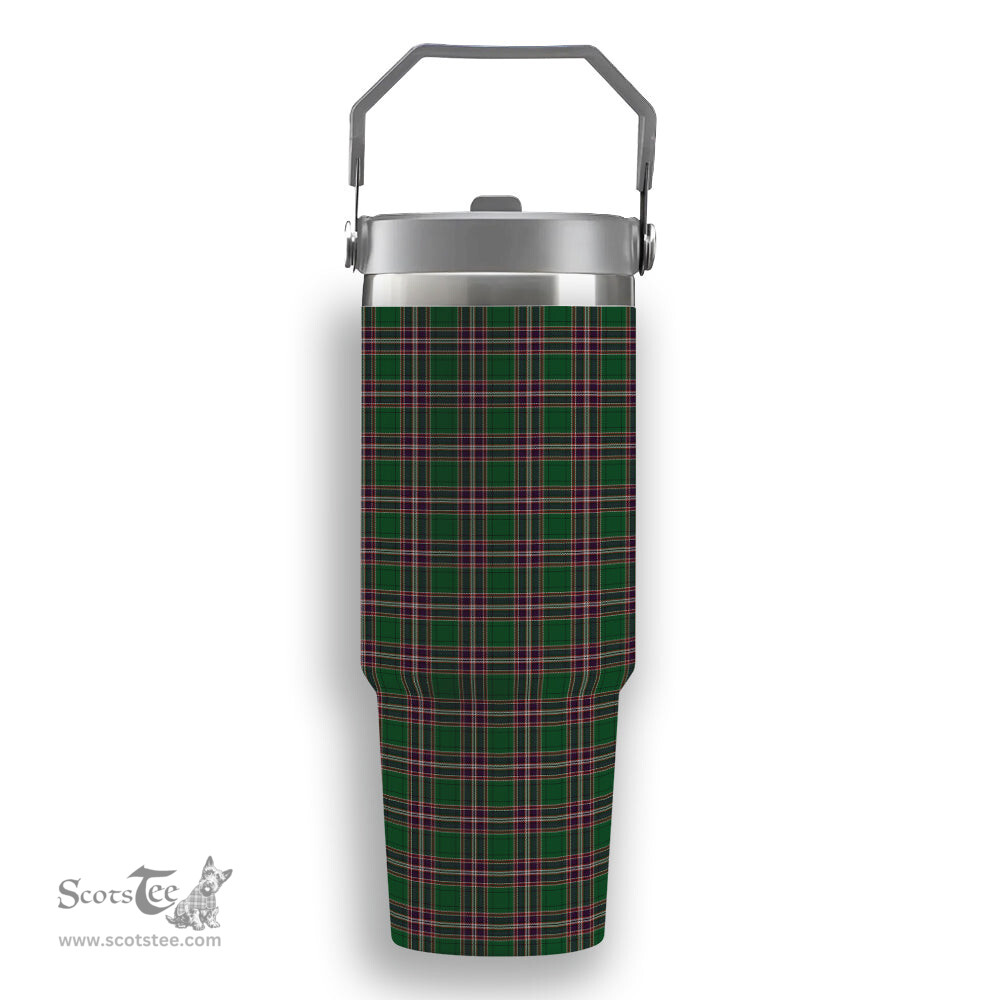 ScotsTee Shop Scottish MacFarlane Hunting Tartan Flip Straw Tumbler 20oz 30oz