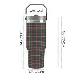 ScotsTee Shop Scottish Spens Ancient Tartan Flip Straw Tumbler 20oz 30oz