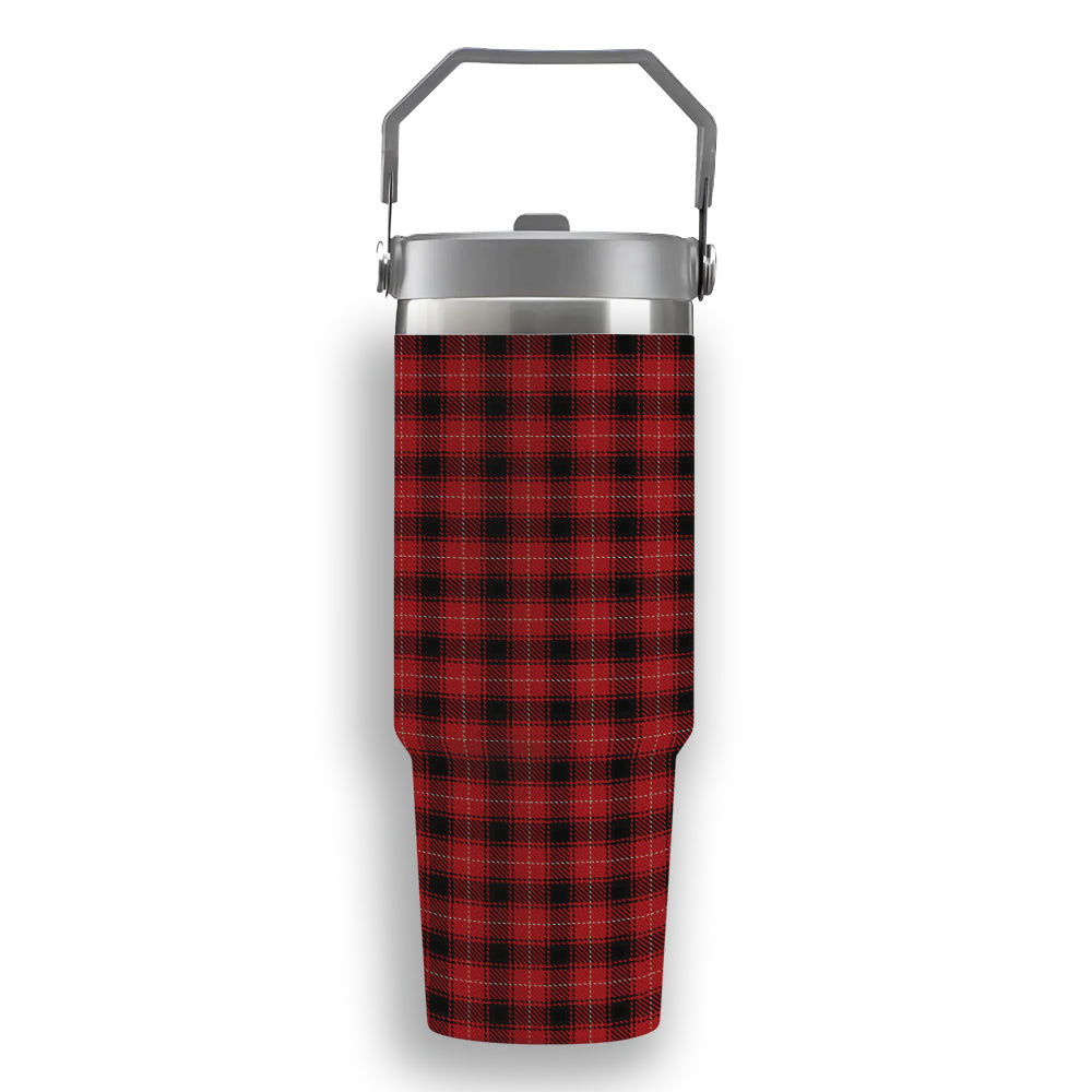 ScotsTee Shop Scottish McIver Tartan Flip Straw Tumbler 20oz 30oz