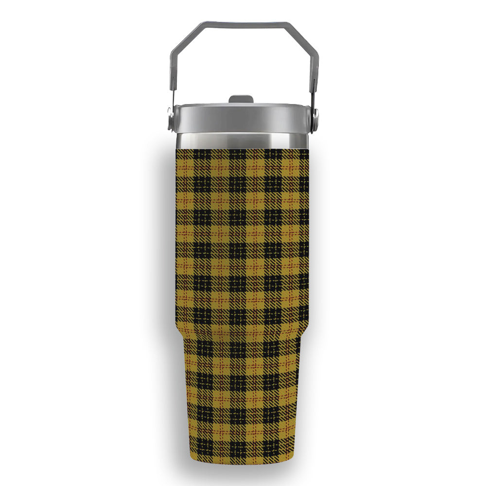 ScotsTee Shop Scottish McLeod Tartan Flip Straw Tumbler 20oz 30oz