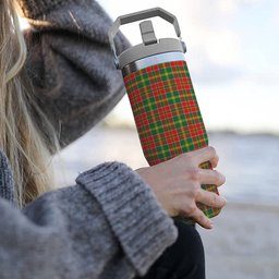ScotsTee Shop Scottish McDonald of Kingsburgh Modern Tartan Flip Straw Tumbler 20oz 30oz