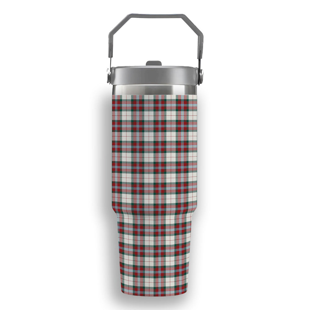 ScotsTee Shop Scottish McLean Dress Modern Tartan Flip Straw Tumbler 20oz 30oz