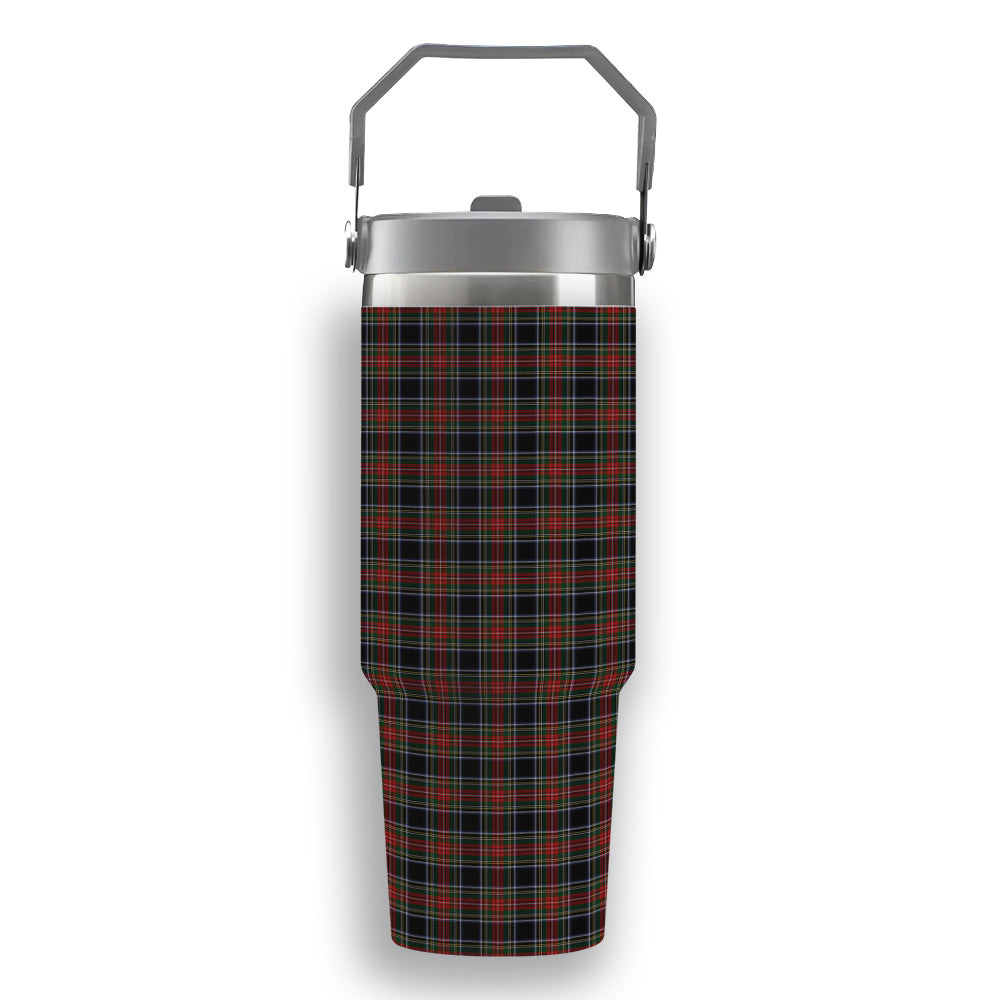 ScotsTee Shop Scottish Stewart Black 3 Tartan Flip Straw Tumbler 20oz 30oz