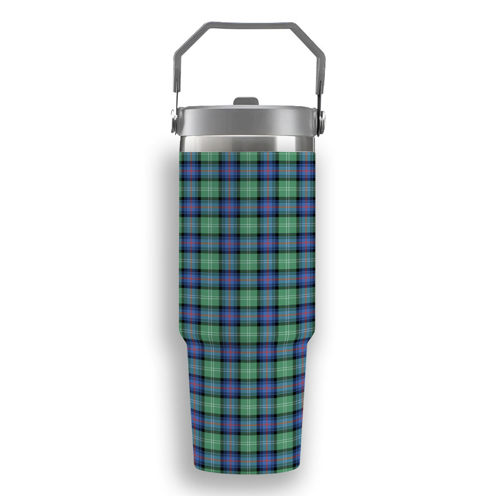 ScotsTee Shop Scottish Sutherland Old Ancient SC Tartan Flip Straw Tumbler 20oz 30oz