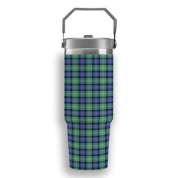 ScotsTee Shop Scottish Sutherland Old Ancient SC Tartan Flip Straw Tumbler 20oz 30oz