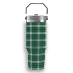 ScotsTee Shop Scottish Johnston Dress Ancient Tartan Flip Straw Tumbler 20oz 30oz
