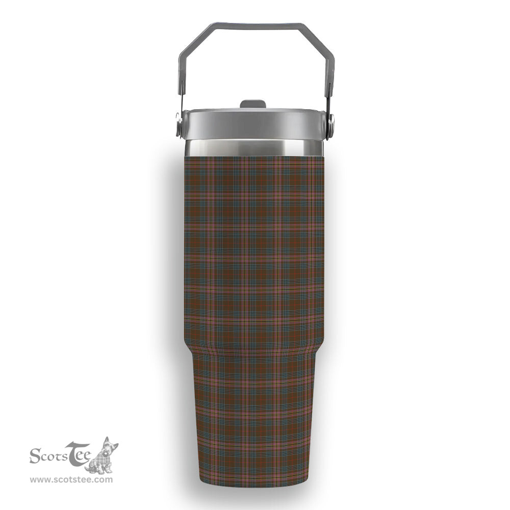 ScotsTee Shop Scottish Kennedy Weathered Tartan Flip Straw Tumbler 20oz 30oz