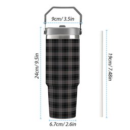 ScotsTee Shop Scottish Moffat Modern Tartan Flip Straw Tumbler 20oz 30oz