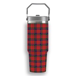 ScotsTee Shop Scottish Robertson Modern Tartan Flip Straw Tumbler 20oz 30oz