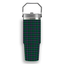ScotsTee Shop Scottish Urquhart Broad Red Ancient Tartan Flip Straw Tumbler 20oz 30oz