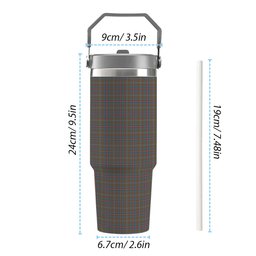 ScotsTee Shop Scottish Young Weathered Clan Tartan Flip Straw Tumbler 20oz 30oz