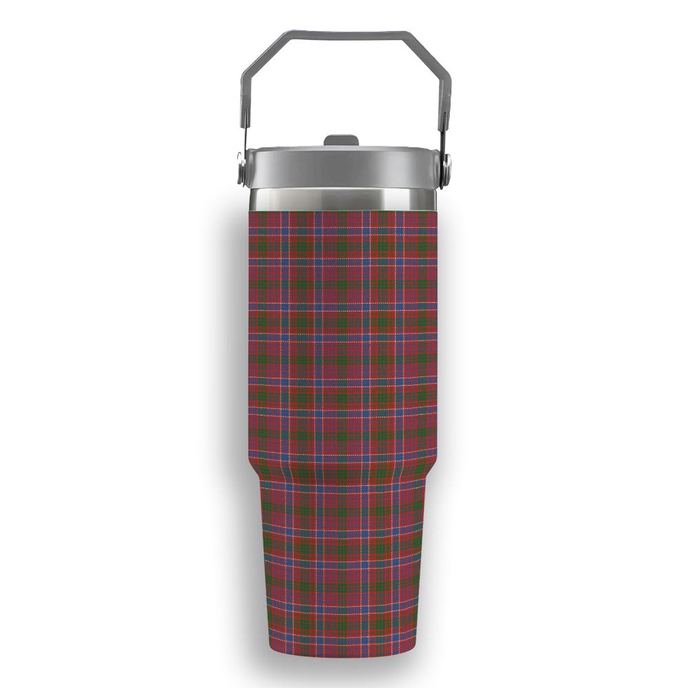 ScotsTee Shop Scottish MacRae Red Ancient Tartan Flip Straw Tumbler 20oz 30oz