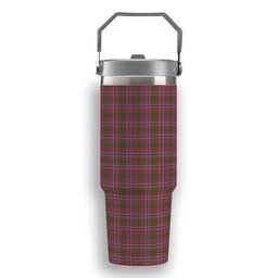 ScotsTee Shop Scottish MacRae Red Ancient Tartan Flip Straw Tumbler 20oz 30oz