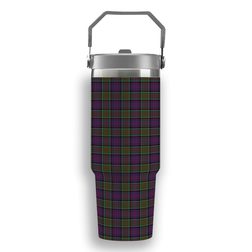 ScotsTee Shop Scottish McDonald of Clan Ranald Modern Tartan Flip Straw Tumbler 20oz 30oz