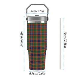 ScotsTee Shop Scottish Stephenson Old Modern Tartan Flip Straw Tumbler 20oz 30oz
