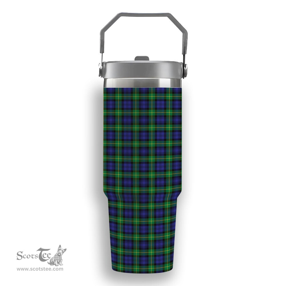 ScotsTee Shop Scottish Meldrum Tartan Flip Straw Tumbler 20oz 30oz