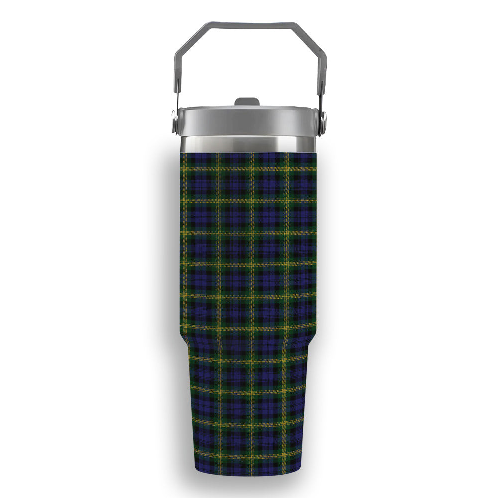 ScotsTee Shop Scottish Gordon of Esslemont Tartan Flip Straw Tumbler 20oz 30oz