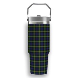 ScotsTee Shop Scottish Gordon of Esslemont Tartan Flip Straw Tumbler 20oz 30oz