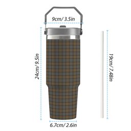 ScotsTee Shop Scottish Outlander 1 Tartan Flip Straw Tumbler 20oz 30oz