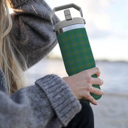 ScotsTee Shop Scottish Hunter of Hunterston Ancient Tartan Flip Straw Tumbler 20oz 30oz