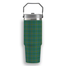 ScotsTee Shop Scottish Hunter of Hunterston Ancient Tartan Flip Straw Tumbler 20oz 30oz