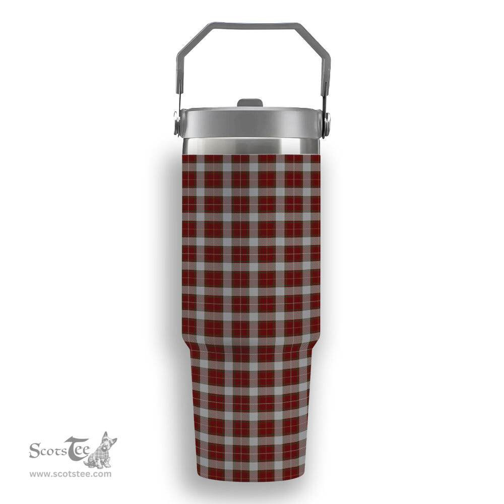 ScotsTee Shop Scottish MacFie Dress Tartan Flip Straw Tumbler 20oz 30oz