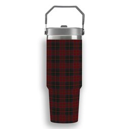 ScotsTee Shop Scottish McDonald of Glencoe Tartan Flip Straw Tumbler 20oz 30oz