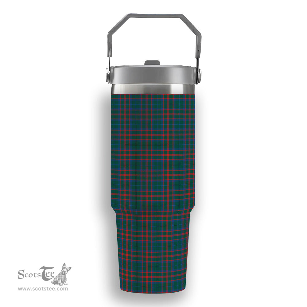 ScotsTee Shop Scottish Shaw of Tordarroch Hunting Modern Tartan Flip Straw Tumbler 20oz 30oz