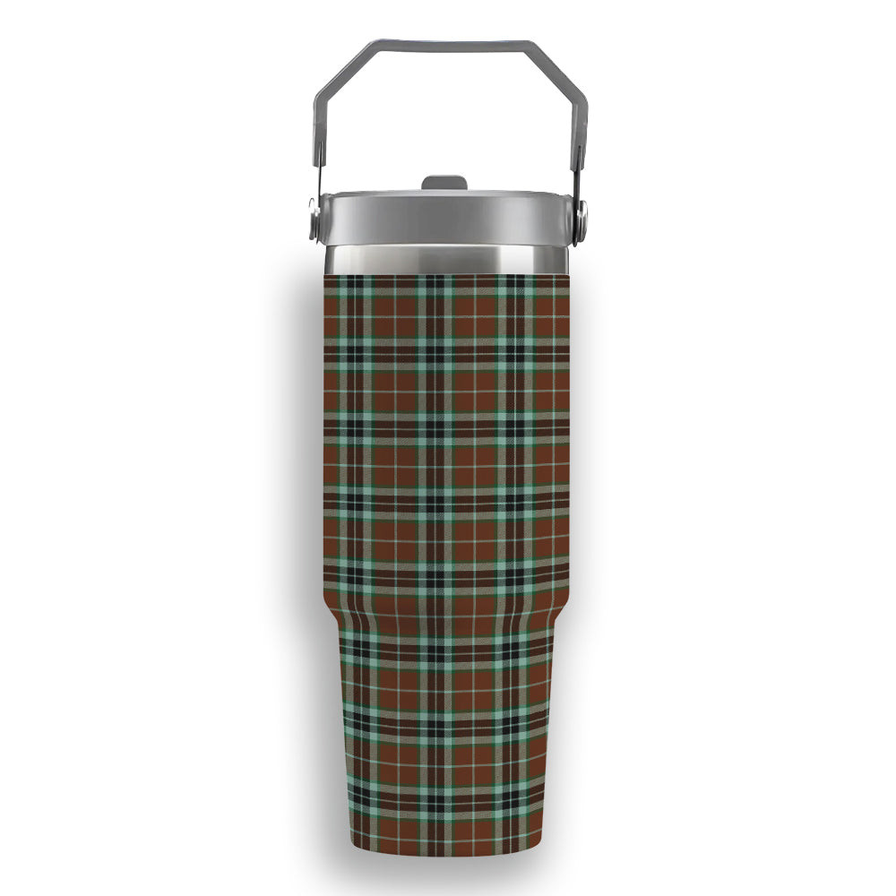 ScotsTee Shop Scottish Thomson Hunting Modern Tartan Flip Straw Tumbler 20oz 30oz