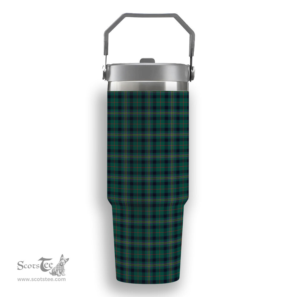 ScotsTee Shop Scottish Kennedy Modern Clan Tartan Flip Straw Tumbler 20oz 30oz