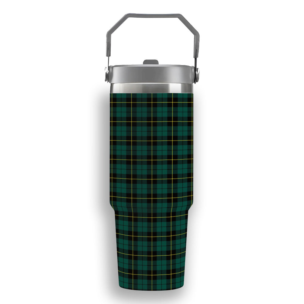 ScotsTee Shop Scottish Wallace Hunting Modern Tartan Flip Straw Tumbler 20oz 30oz