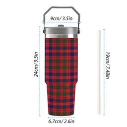 ScotsTee Shop Scottish McColl Old Modern Tartan Flip Straw Tumbler 20oz 30oz