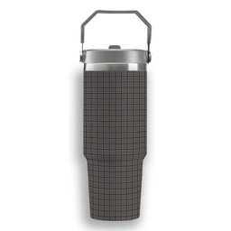 ScotsTee Shop Scottish Thomson Dress Grey Tartan Flip Straw Tumbler 20oz 30oz