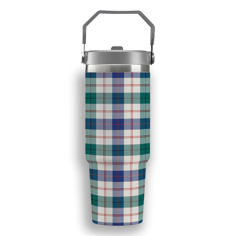 ScotsTee Shop Scottish Guthrie Dress Modern Tartan Flip Straw Tumbler 20oz 30oz