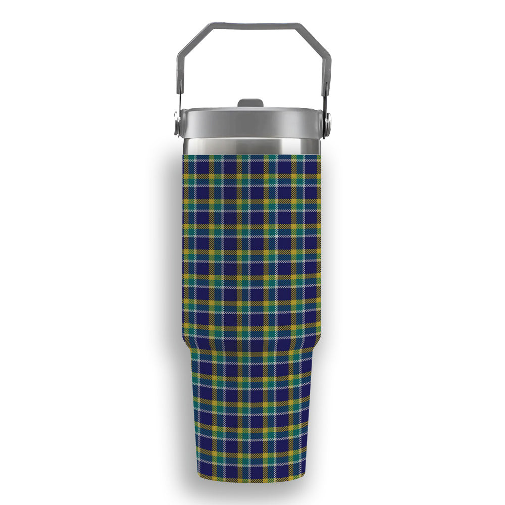 ScotsTee Shop Scottish Johnston Timothy Tartan Flip Straw Tumbler 20oz 30oz