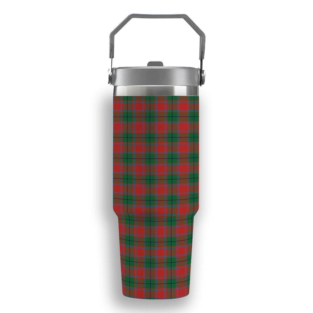 ScotsTee Shop Scottish MacPhail Blue Bands Ancient Tartan Flip Straw Tumbler 20oz 30oz