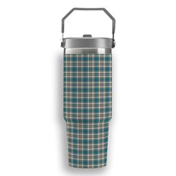 ScotsTee Shop Scottish Livingstone Dress Ancient Tartan Flip Straw Tumbler 20oz 30oz