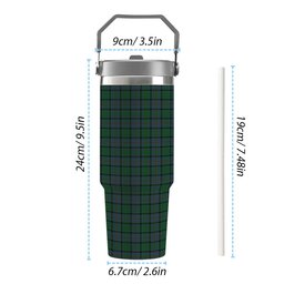 ScotsTee Shop Scottish Hope Vere Lochcarron Tartan Flip Straw Tumbler 20oz 30oz