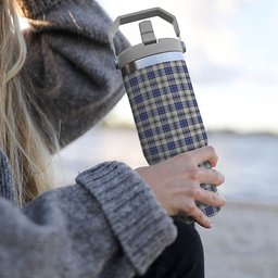 ScotsTee Shop Scottish Hannay Tartan Flip Straw Tumbler 20oz 30oz