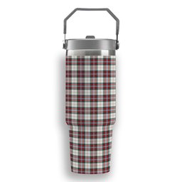 ScotsTee Shop Scottish MacLean Dress Modern Tartan Flip Straw Tumbler 20oz 30oz